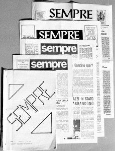 Sempre Le diverse vesti di "Sempre" nei primi anni