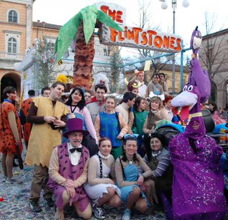 I Flintstones al carnevale di Santarcangelo
